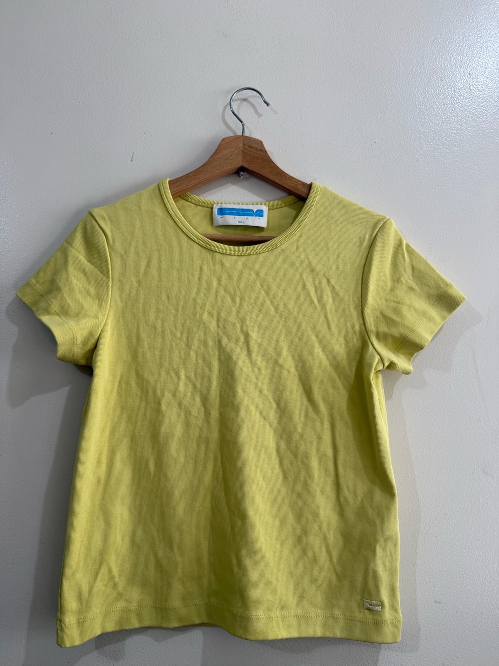 WEAR Women's Short-Sleeve Crewneck Tee in Light Yellow